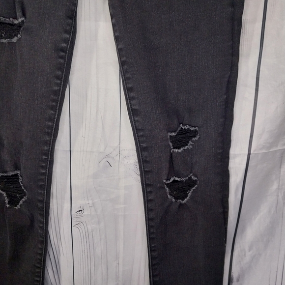 Abercrombie & Fitch Black Distressed Women's Jeans Size 2 - Picture 5 of 11